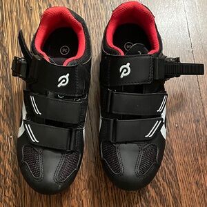 Peloton Black and Red Cycling Shoes